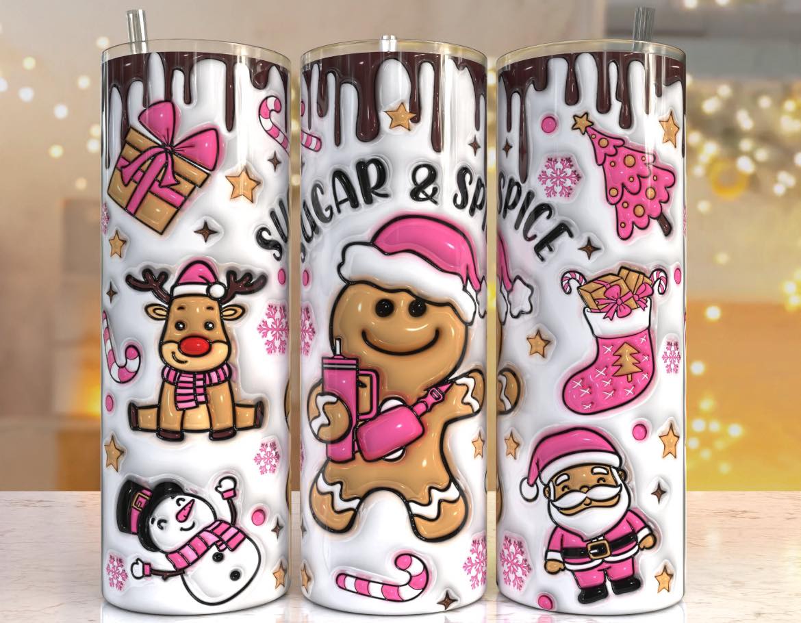 SUGAR AND SPICE FINISHED TUMBLER OR TRANSFER