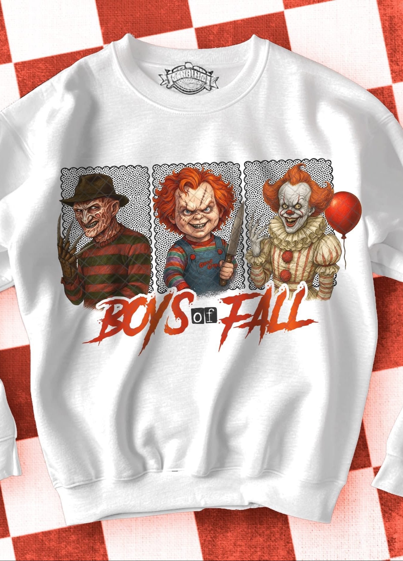 BOYS OF THE FALL-FREDDY CHUCKY PENNYWISE DTF TRANSFER