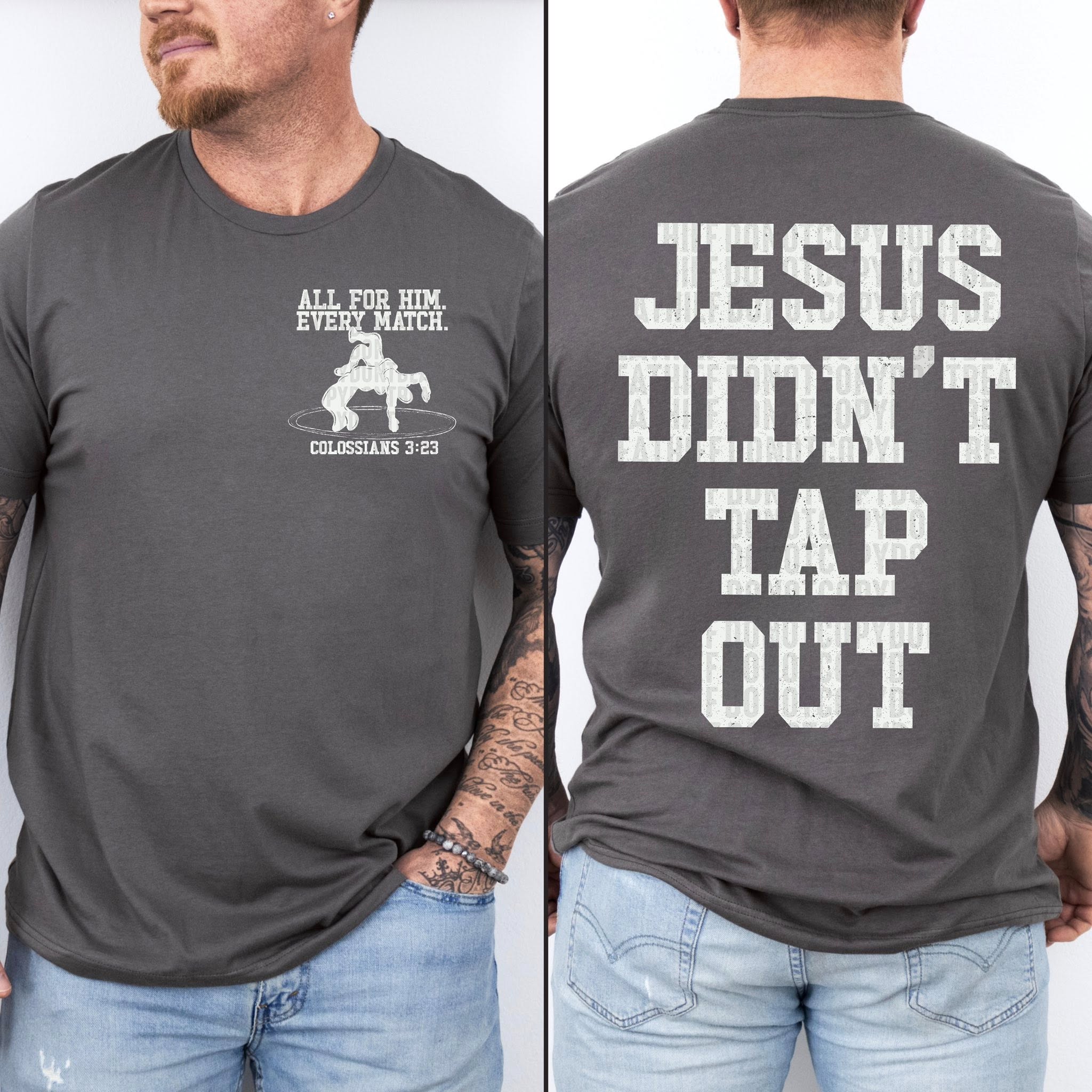 JESUS DIDNT TAPOUT WITH POCKET DTF TRANSFER