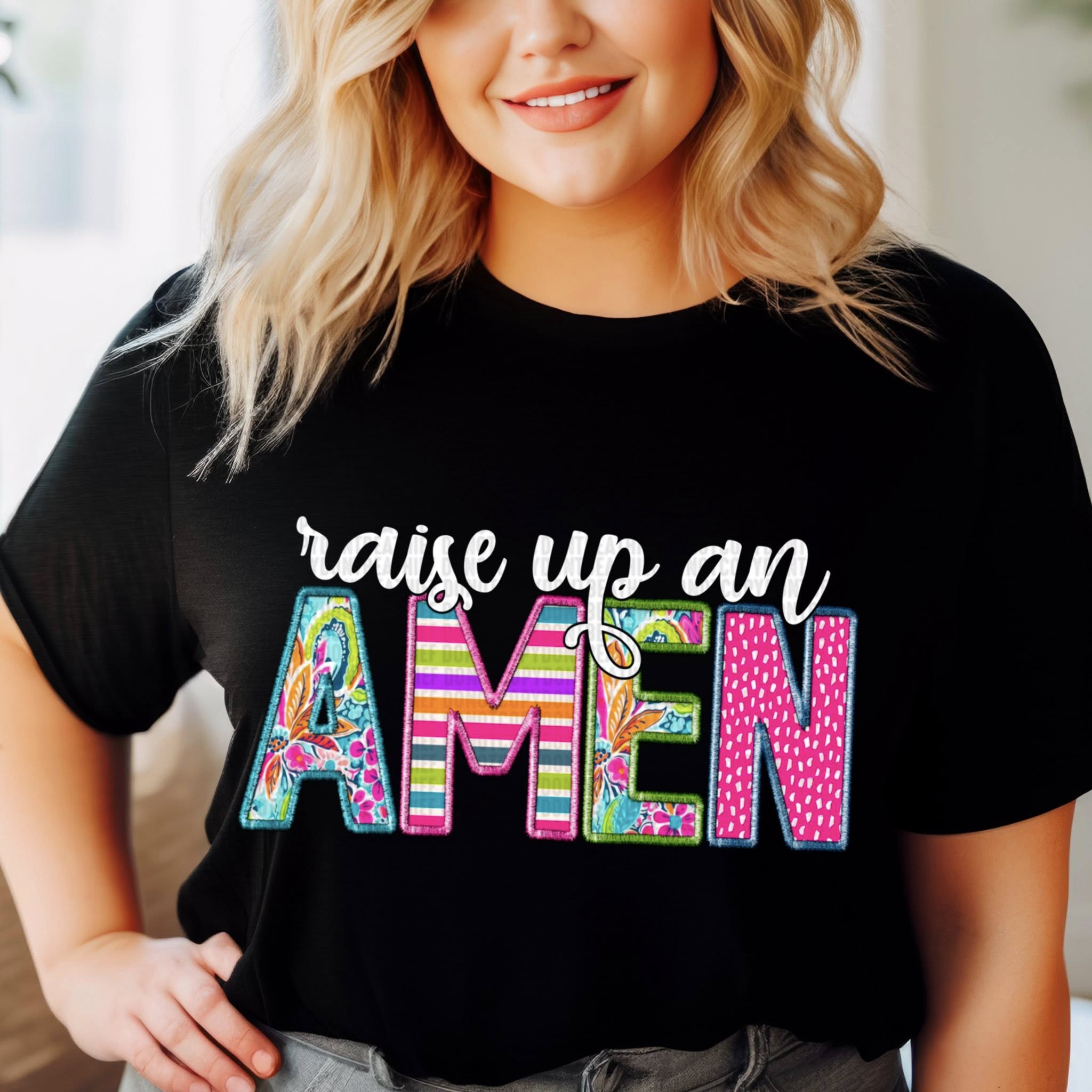 RAISE UP AN AMEN DTF TRANSFER