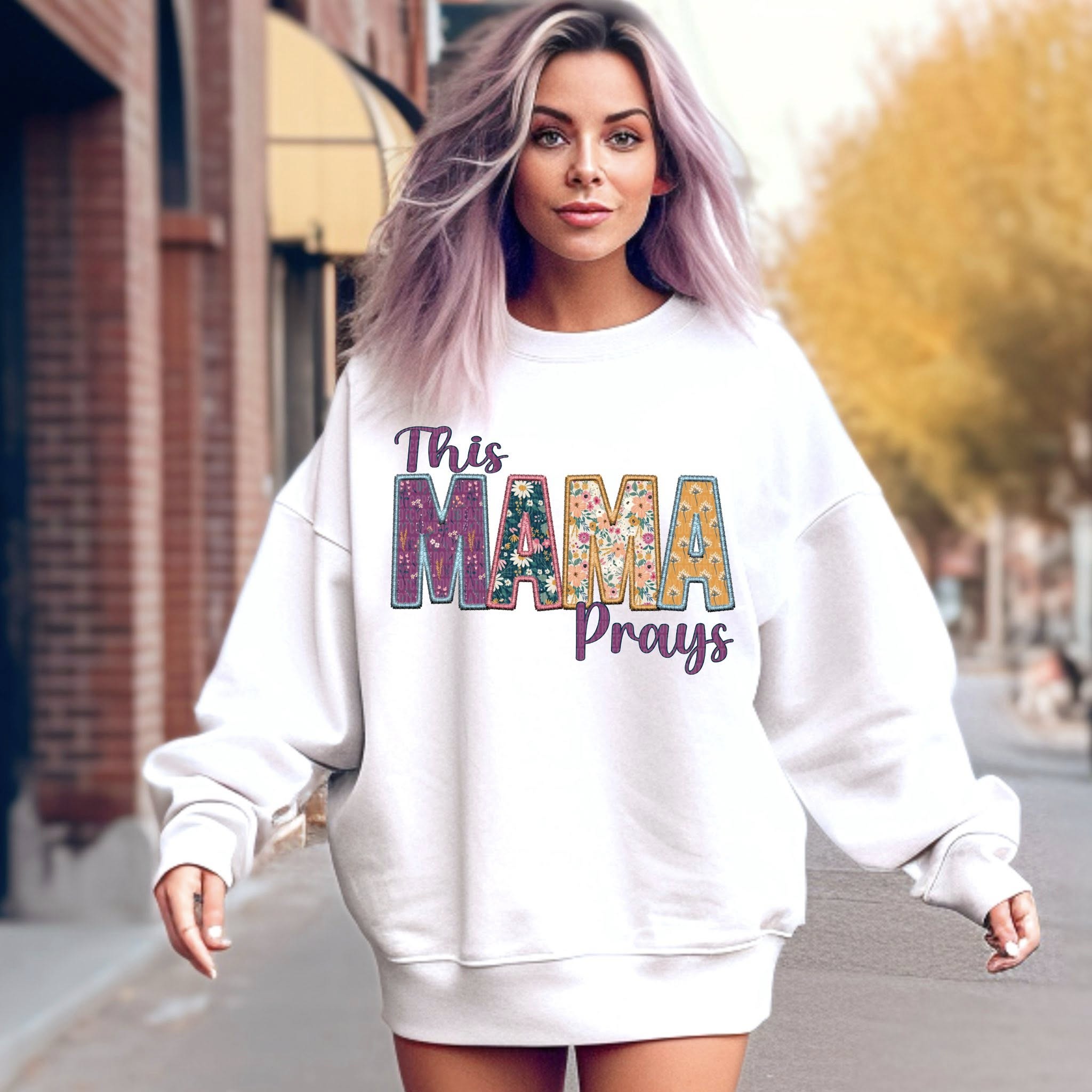THIS MAMA PRAYS DTF TRANSFER