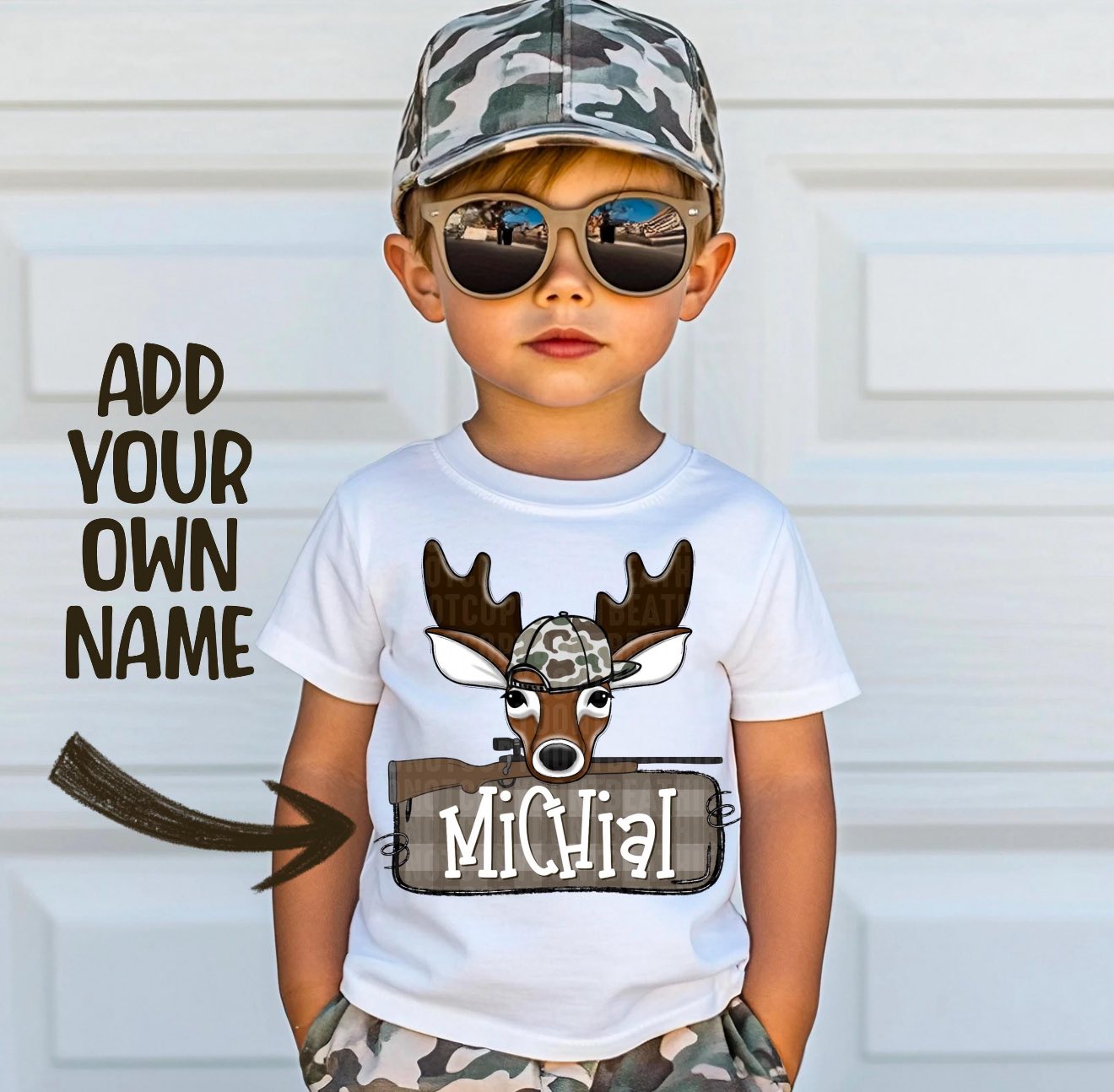 ADD YOUR OWN NAME DEER HEAD DTF TRANSFER