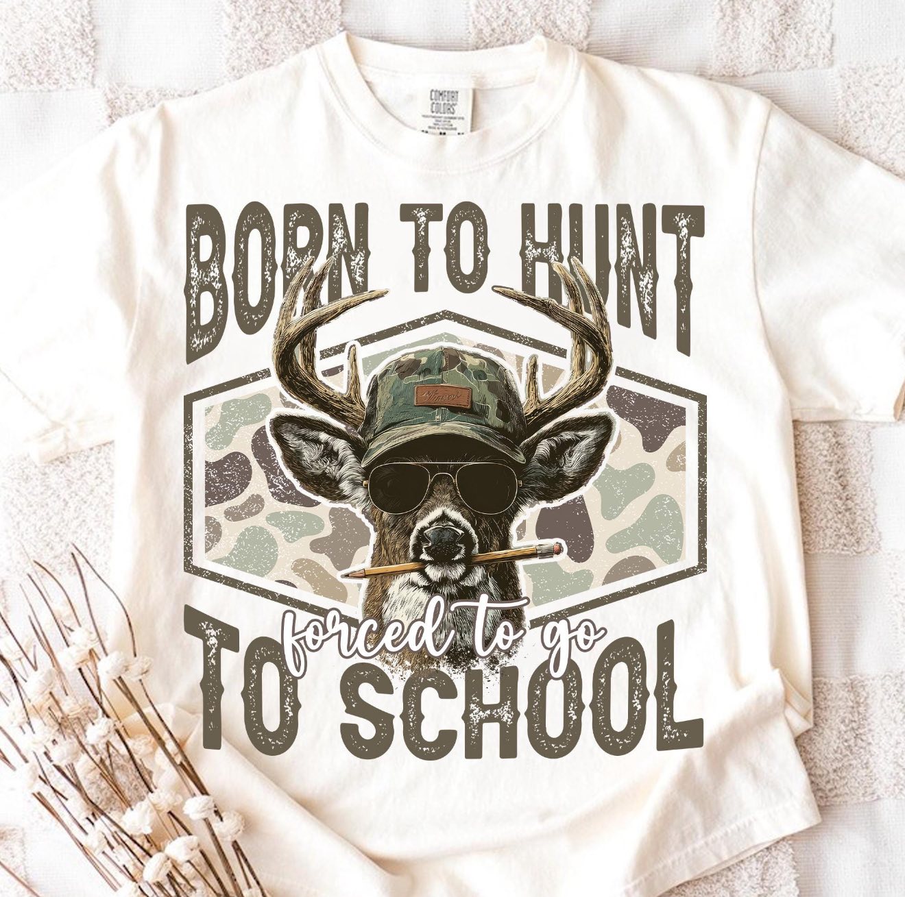 BORN TO HUNT FORCED TO GO TO SCHOOL DTF TRANSFER