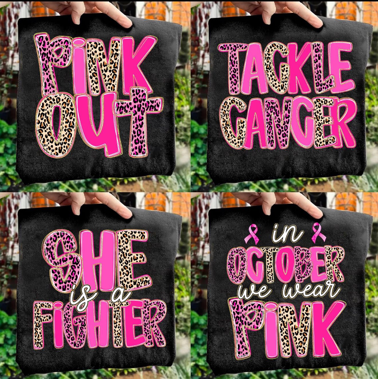 LEOPARD CANCER DESIGNS DTF TRANSFER CHOOSE BELOW
