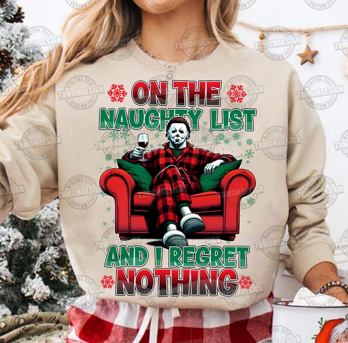 ON THE NAUGHTY LIST I REGRET NOTHING DTF TRANSFER