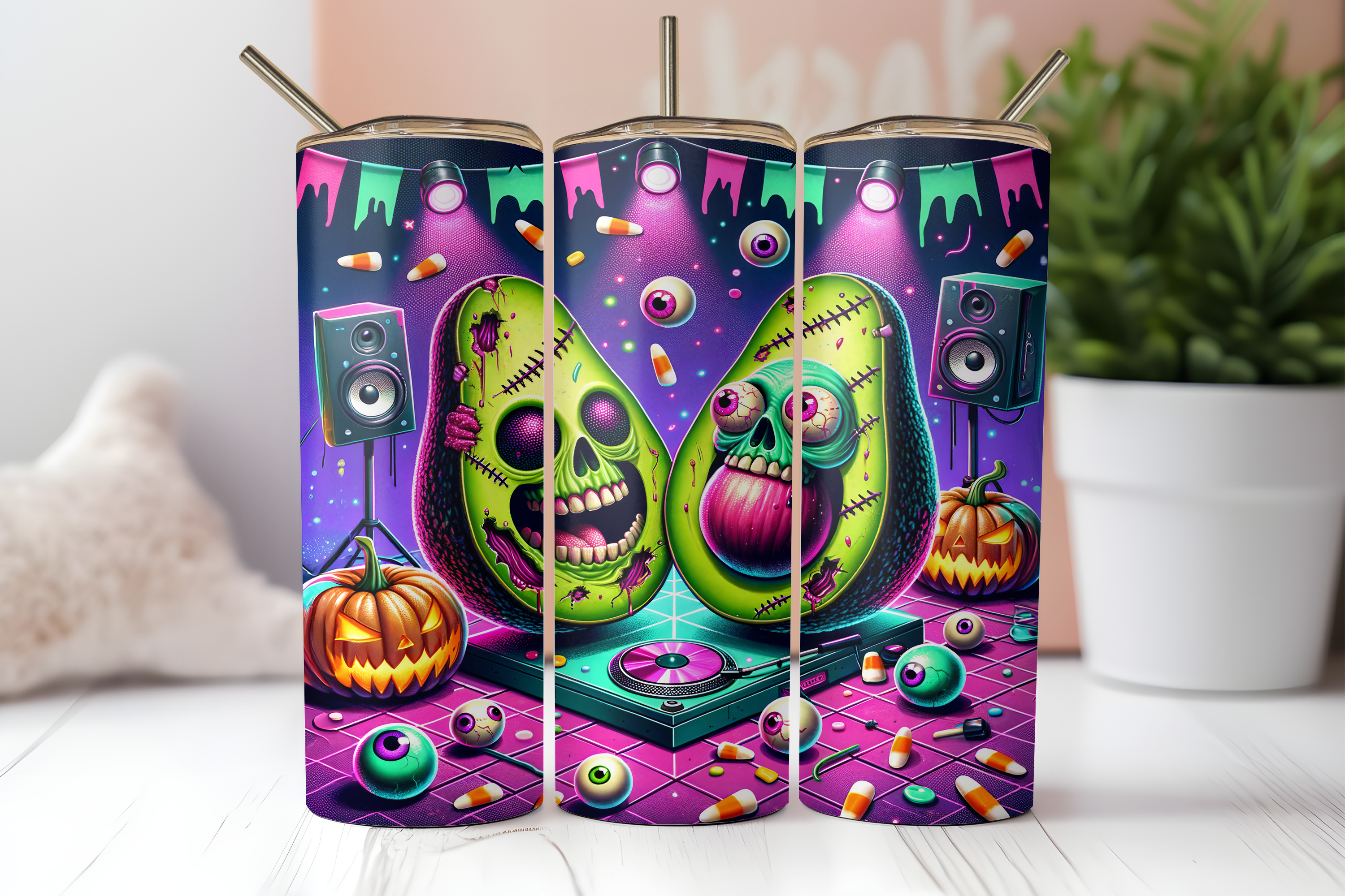AVACODO MONSTERS FINISHED TUMBLER OR TRANSFER