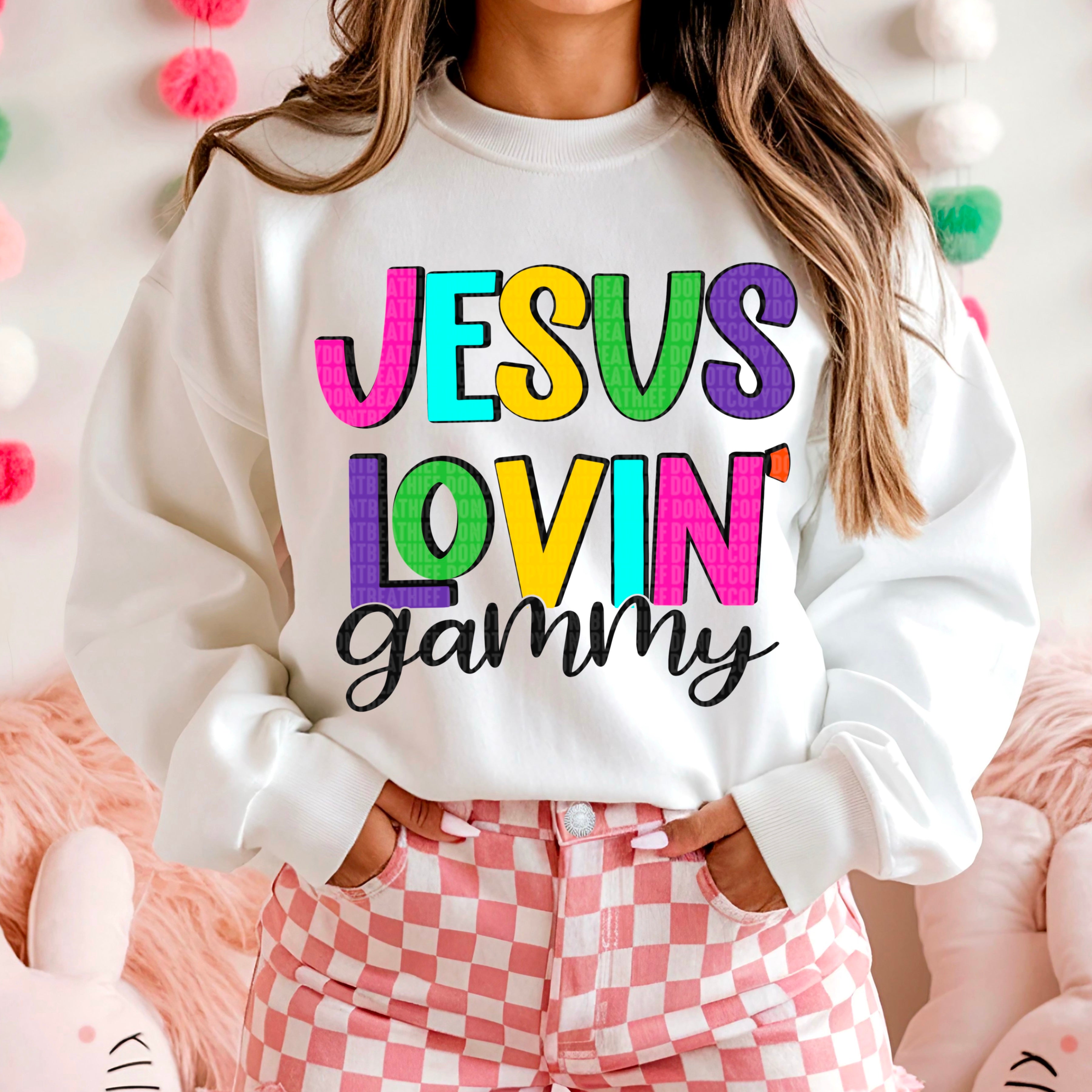 JESUS LOVIN DTF TRANSFER CHOOSE NAME