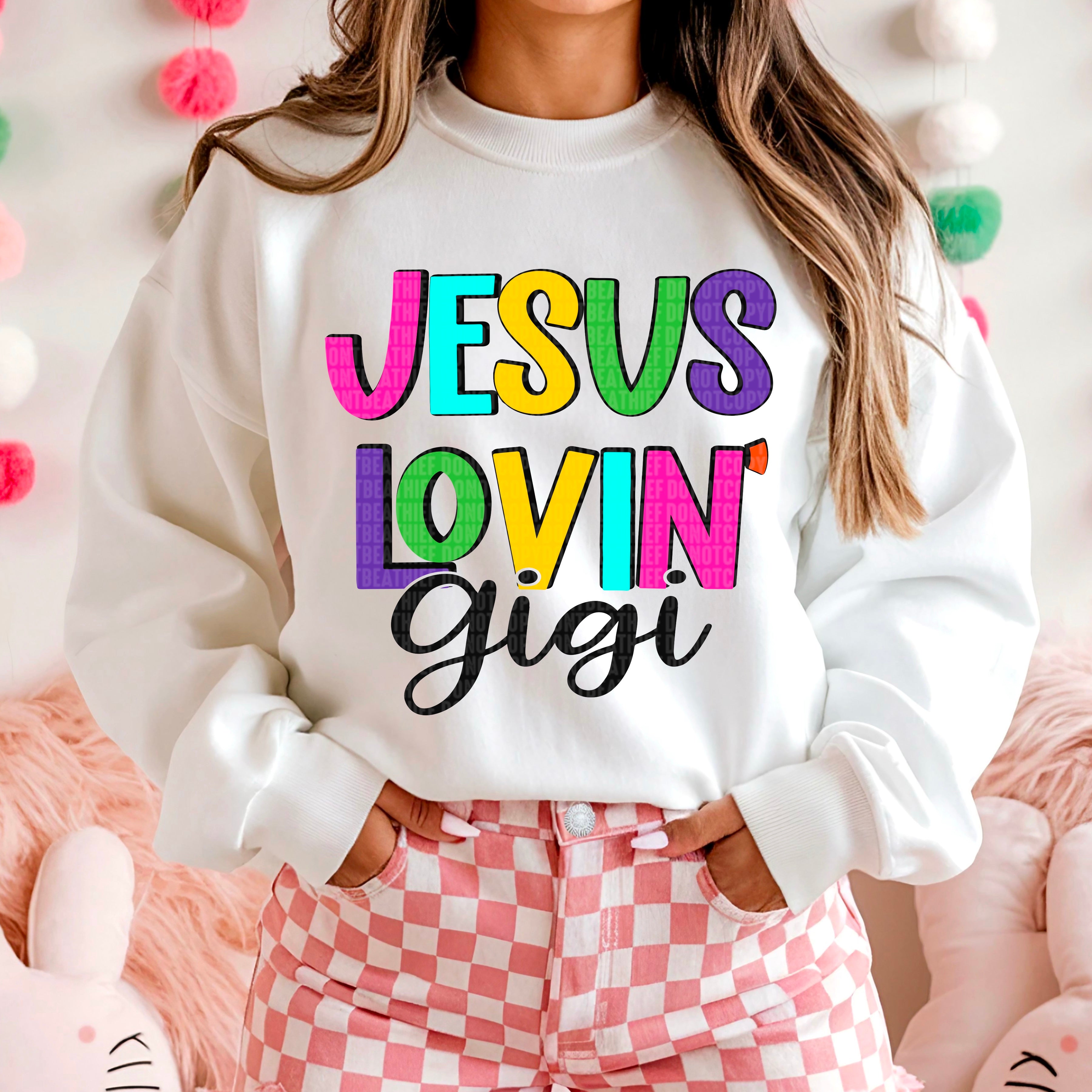 JESUS LOVIN DTF TRANSFER CHOOSE NAME