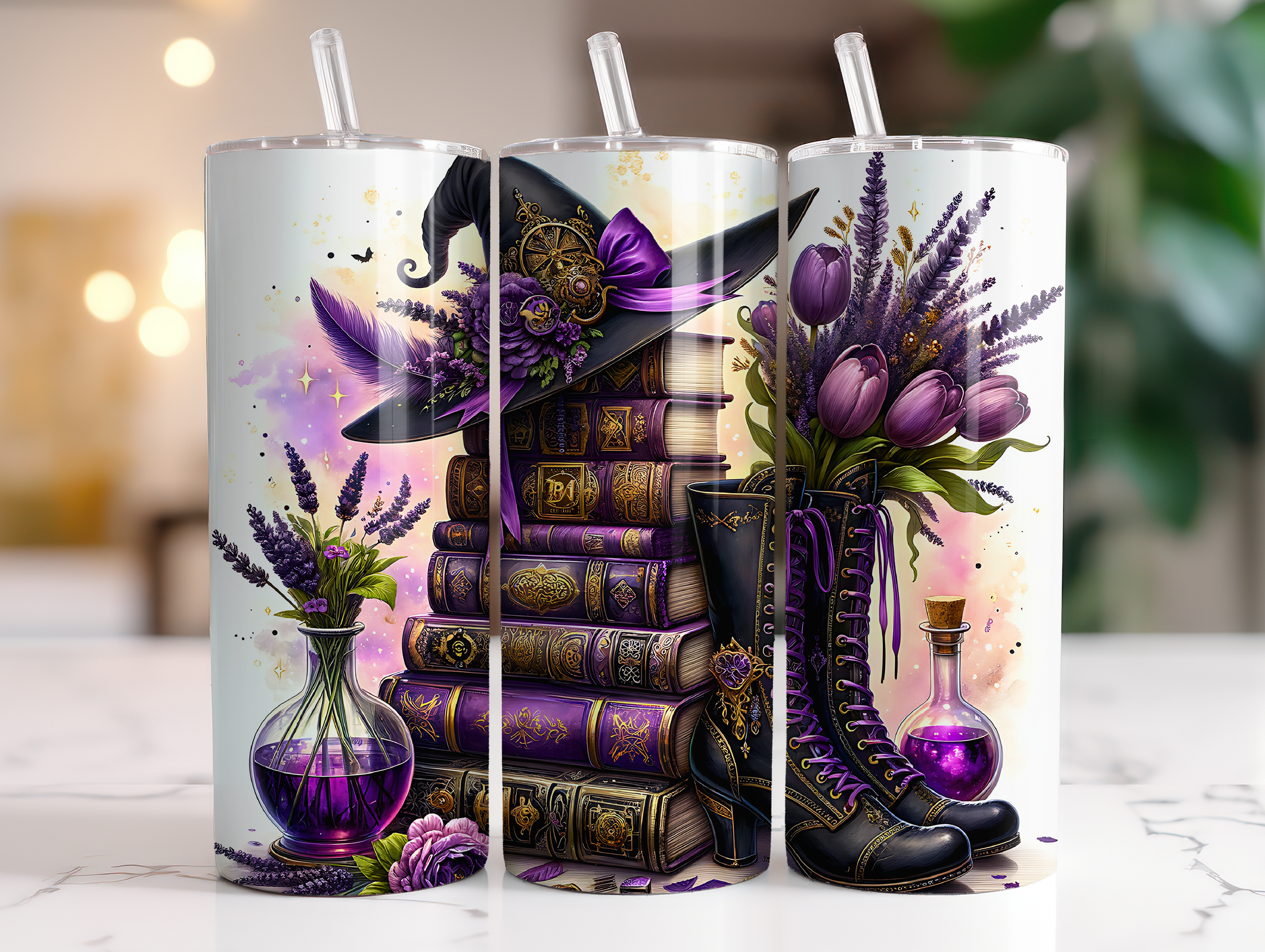 WHITCHY BOOKS FINISHED TUMBLER OR TRANSFER