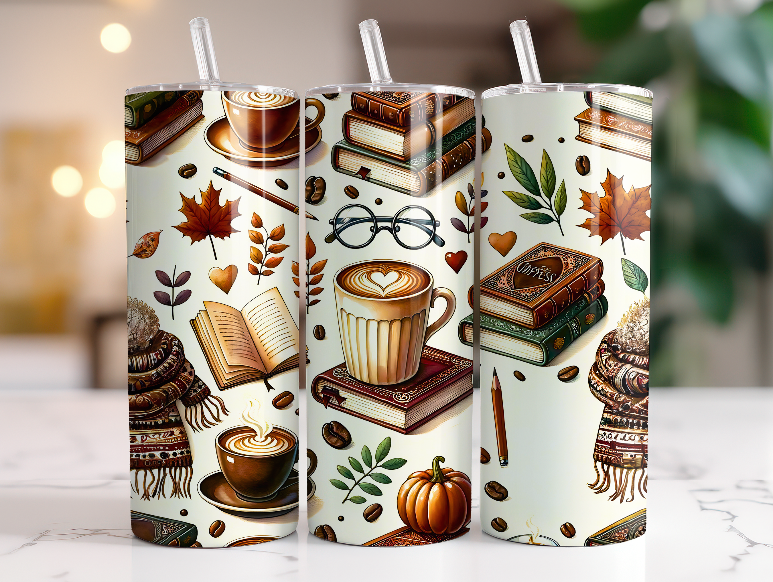 BOOK COZY FINISHED TUMBLER OR TRANSFER