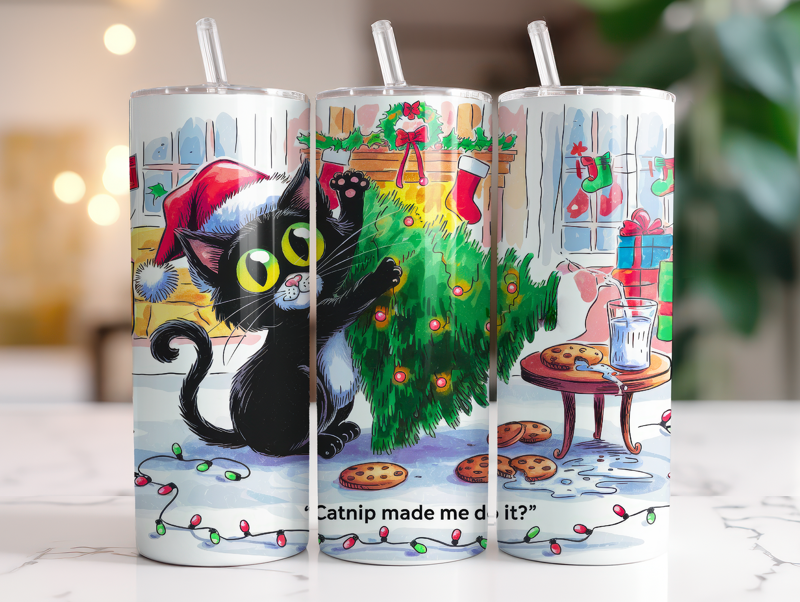 CATNIP MADE ME DO IT FINISHED TUMBLER OR TRANSFER