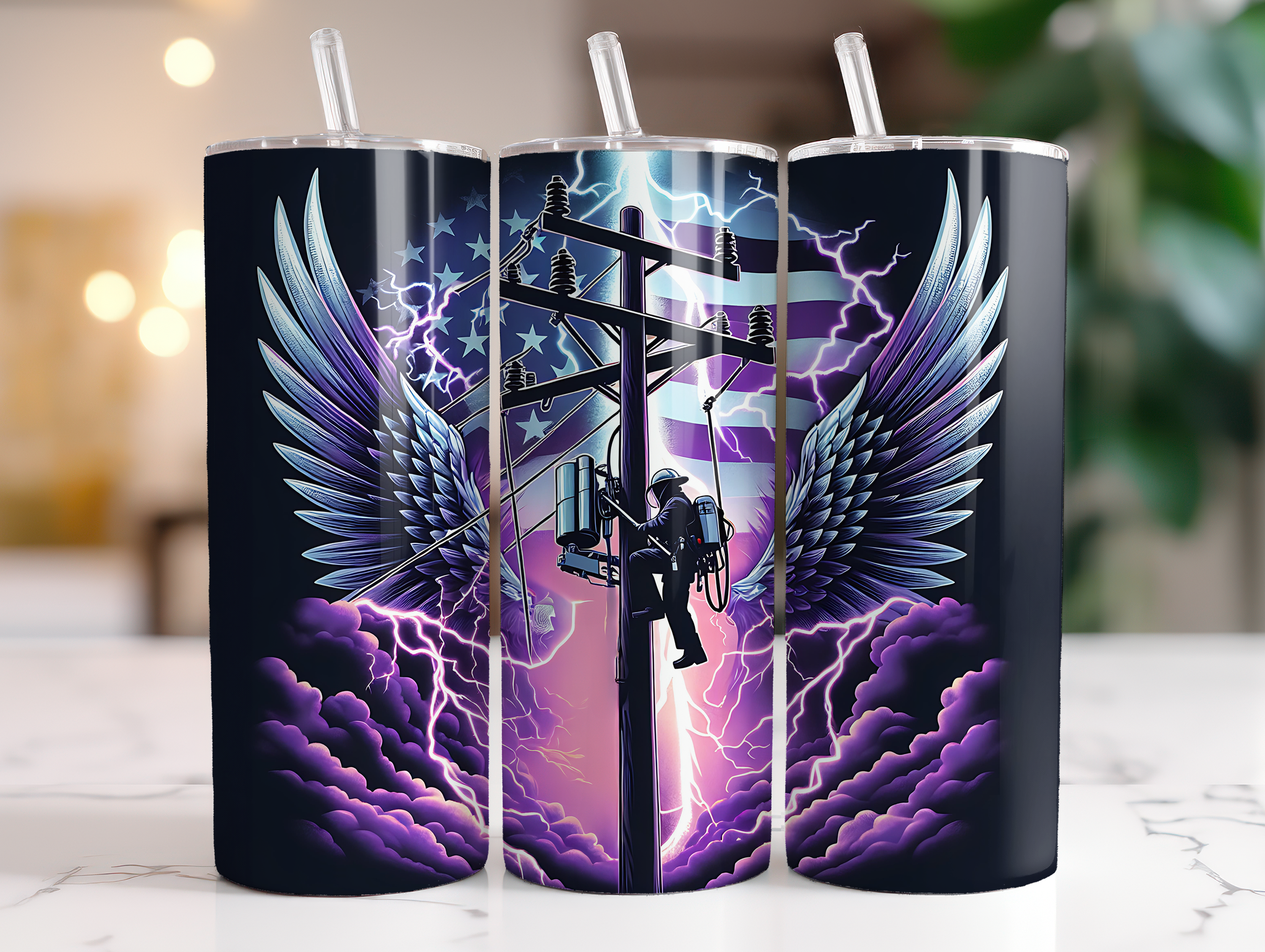 LINEMAN FINISHED TUMBLER OR TRANSFER