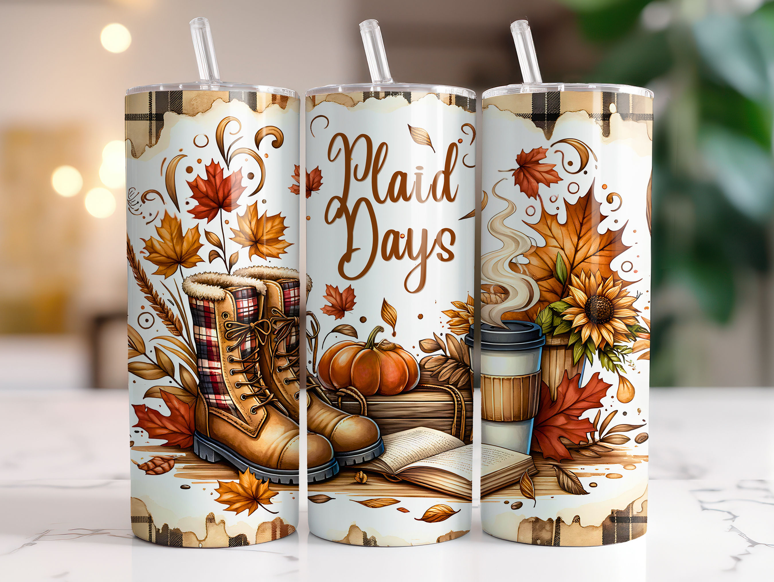 PLAID DAYS FINISHED TUMBLER OR TRANSFER