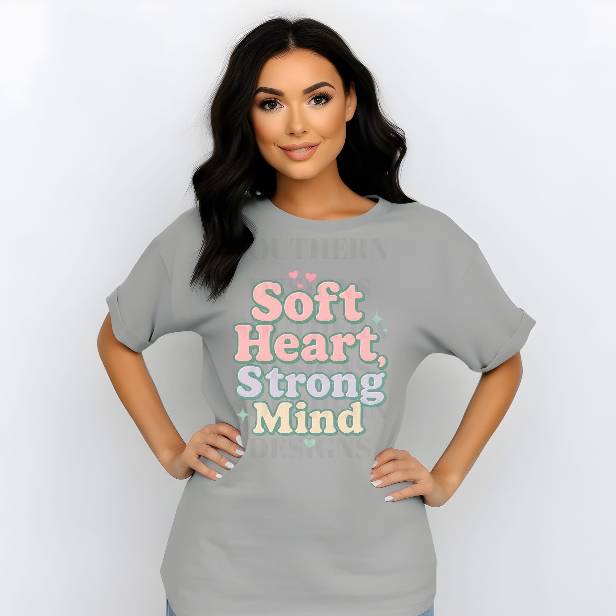 Soft Heart Strong Mind DTF TRANSFER