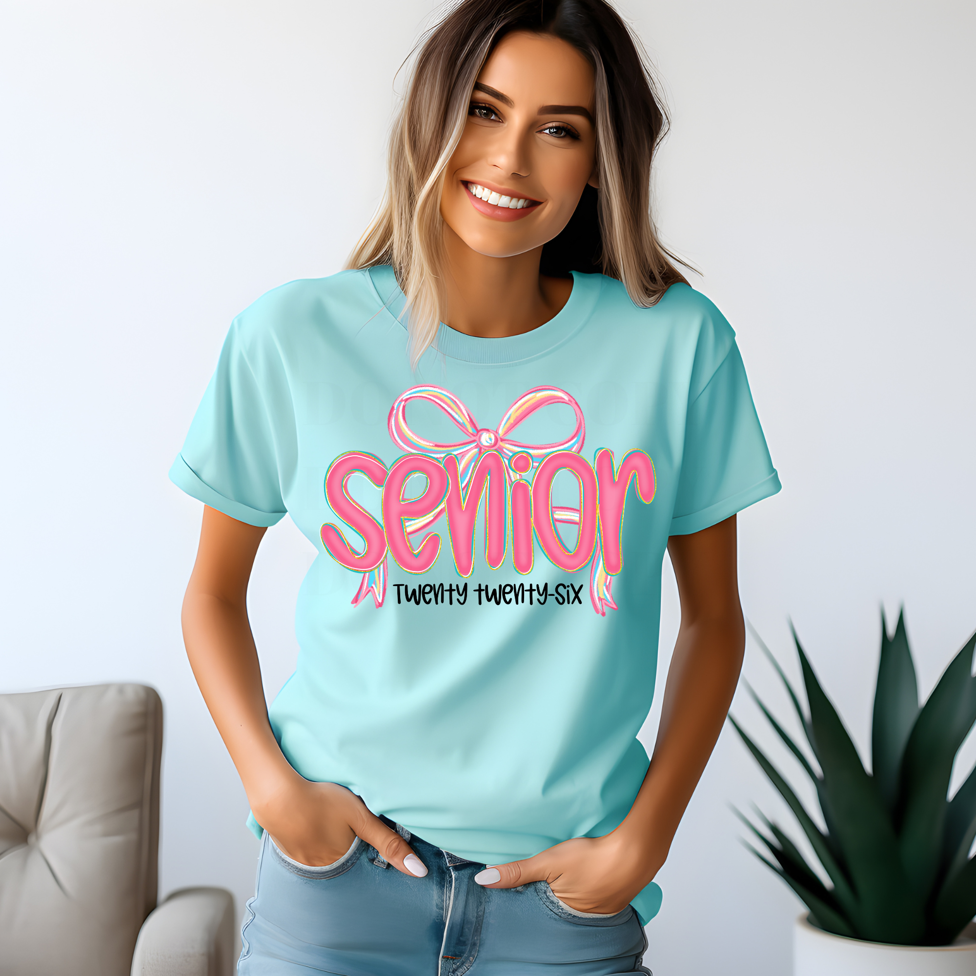 SENIOR 2026 PINK RIBBON DTF TRANSFER