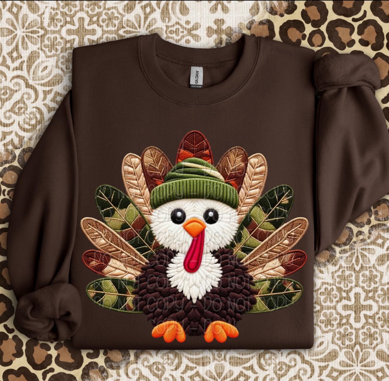 Thanksgiving Turkey Completed Crewneck Sweatshirt, Cozy Fall Apparel, Family Gathering Outfit, Thanksgiving Gift, Unisex Fleece