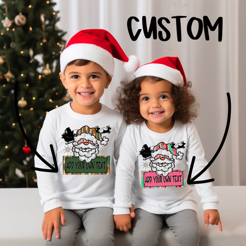 LIGHT SKIN GREEN SANTA DTF TRANSFER