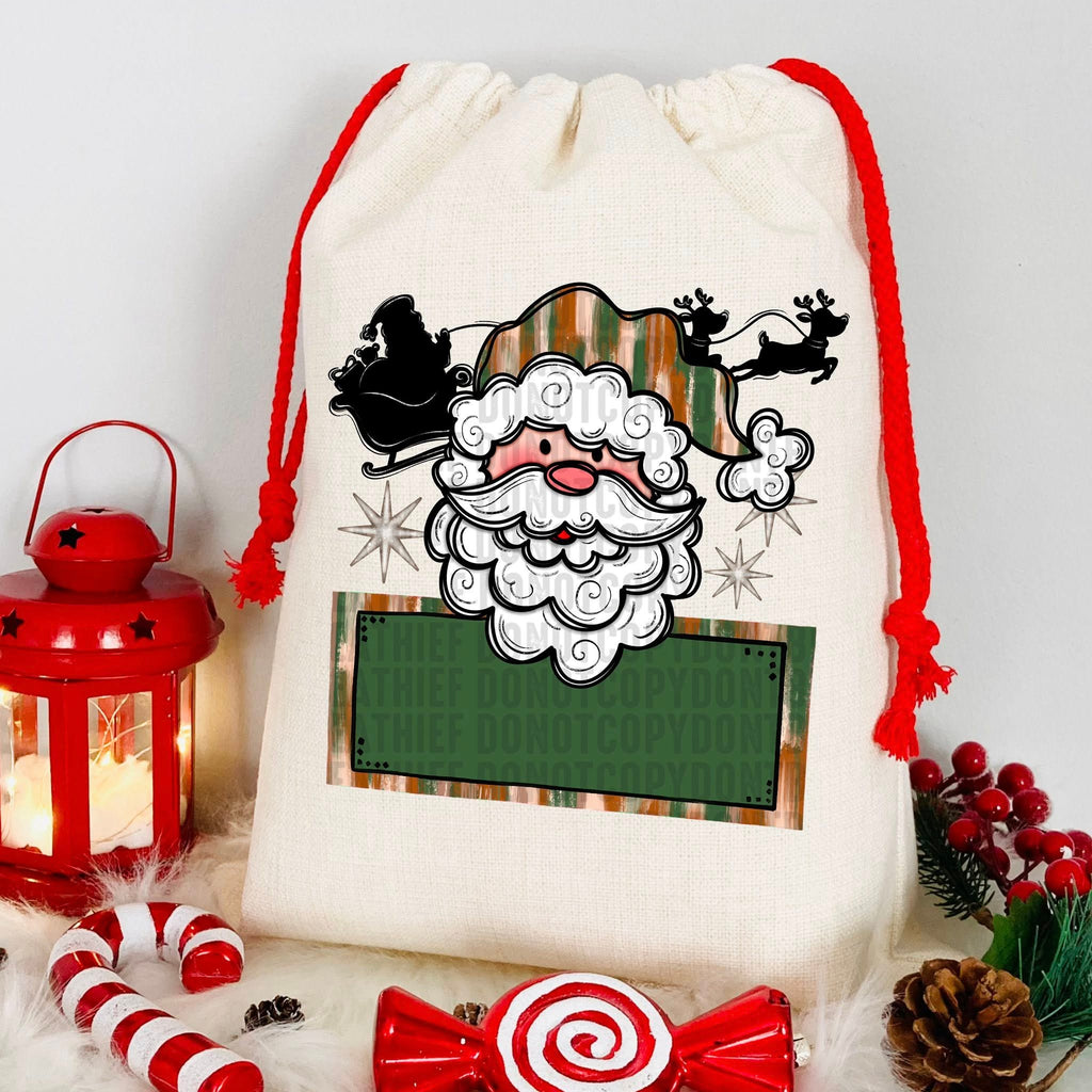 LIGHT SKIN GREEN SANTA DTF TRANSFER