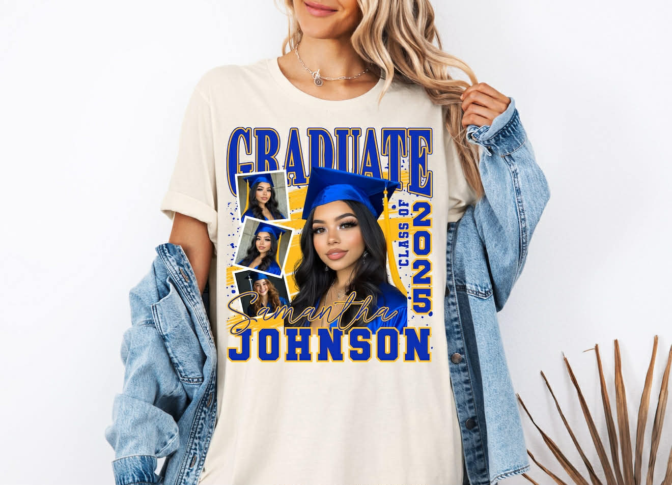 CUSTOM GRADUATE WITH PICTURES DTF TRANSFER