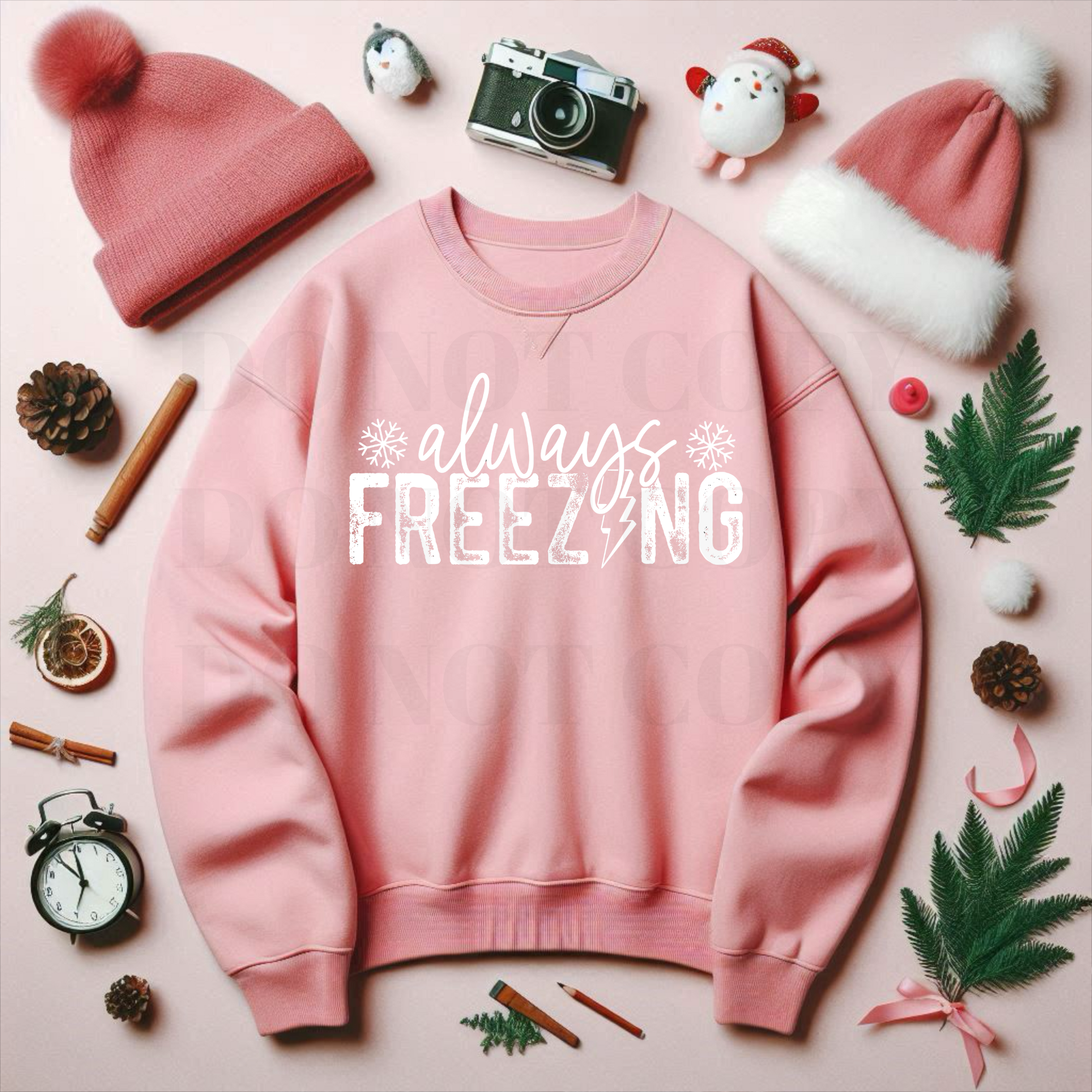 ALWAYS FREEZING- SCREENPRINT TRANSFER