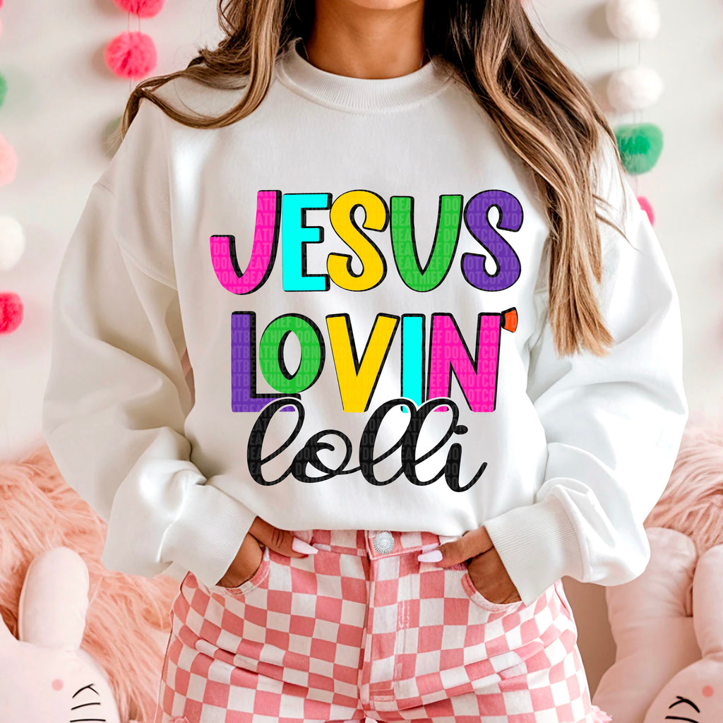 JESUS LOVIN DTF TRANSFER CHOOSE NAME