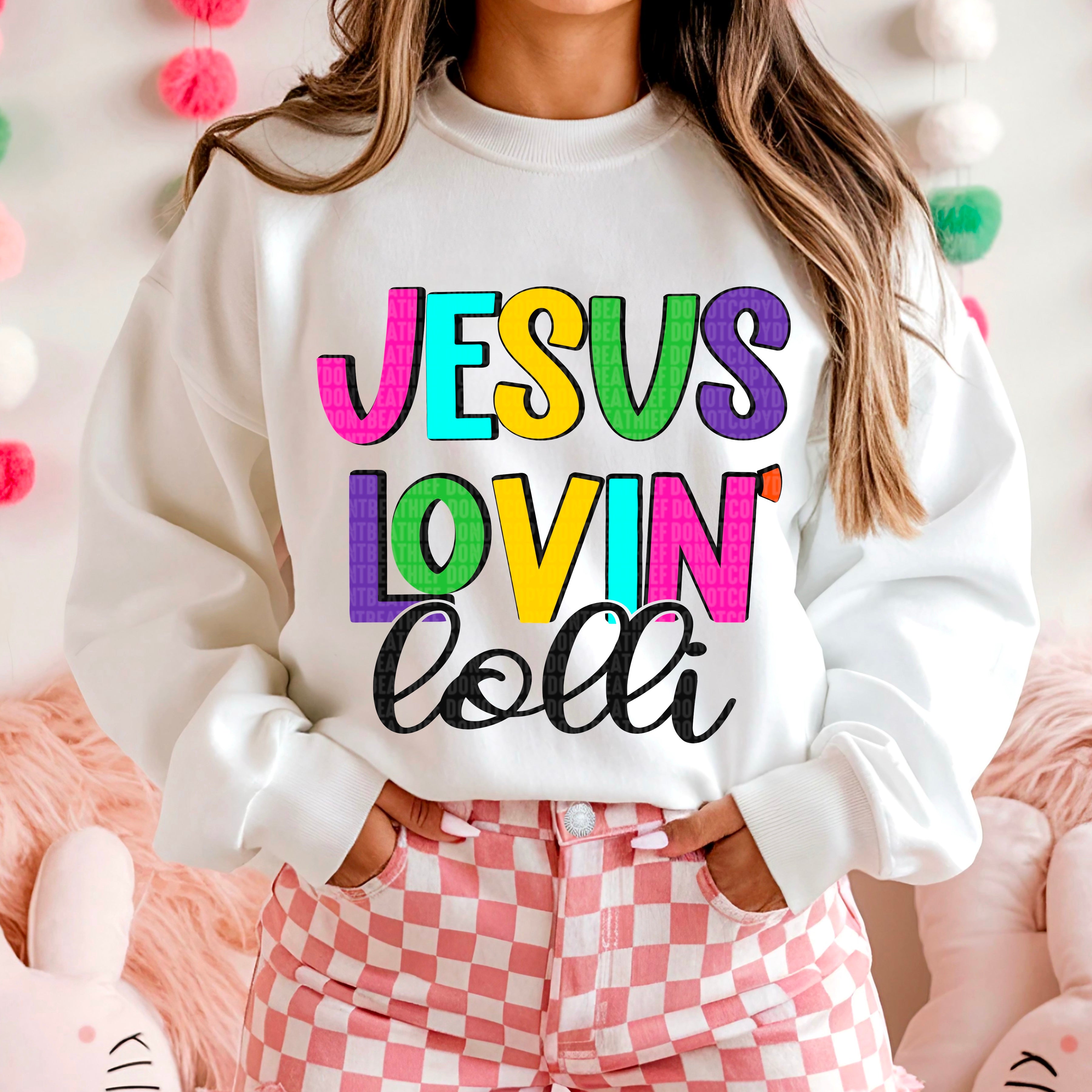 JESUS LOVIN DTF TRANSFER CHOOSE NAME