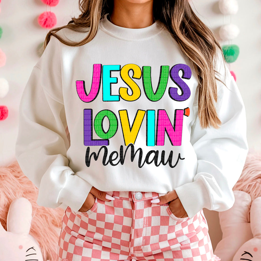 JESUS LOVIN DTF TRANSFER CHOOSE NAME