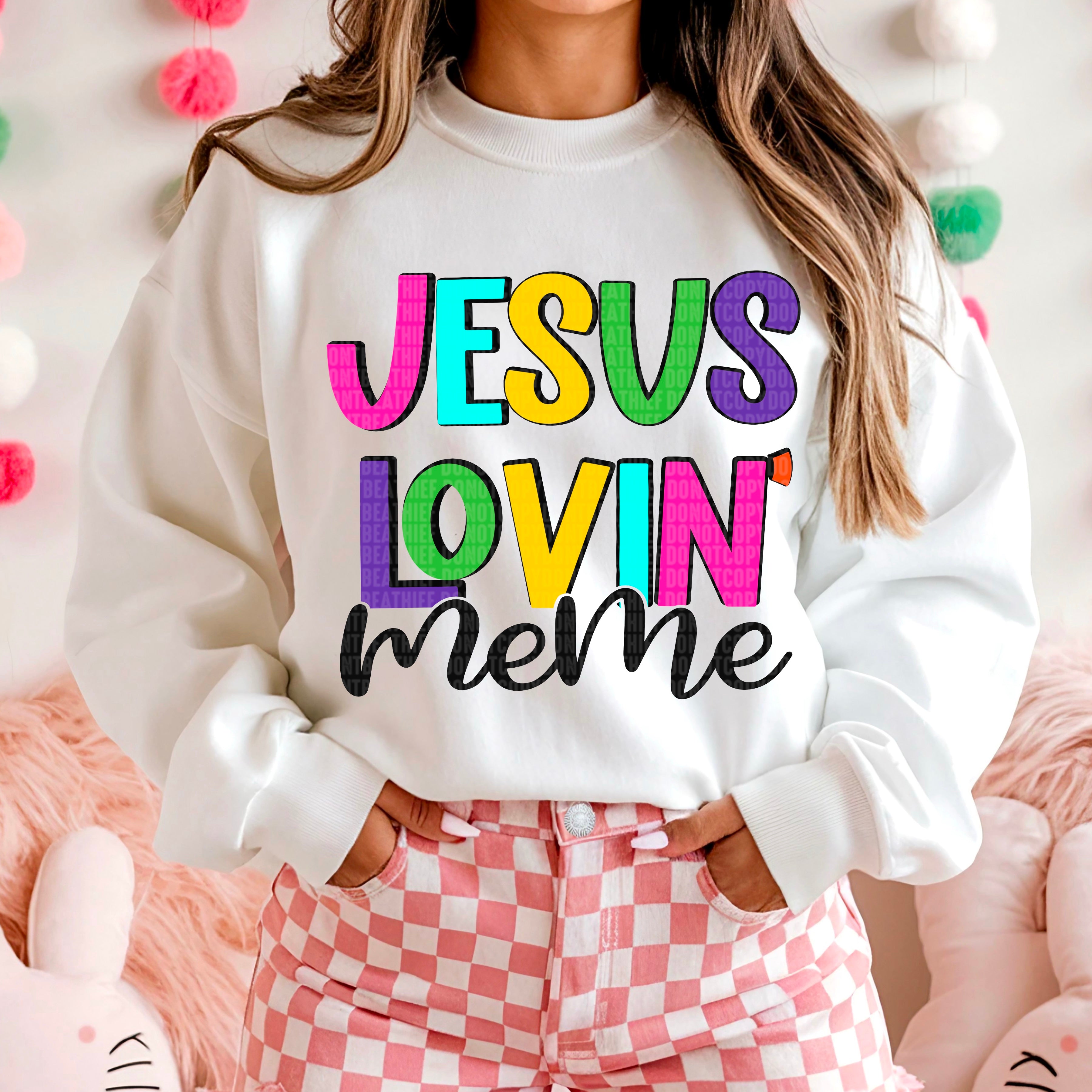JESUS LOVIN DTF TRANSFER CHOOSE NAME