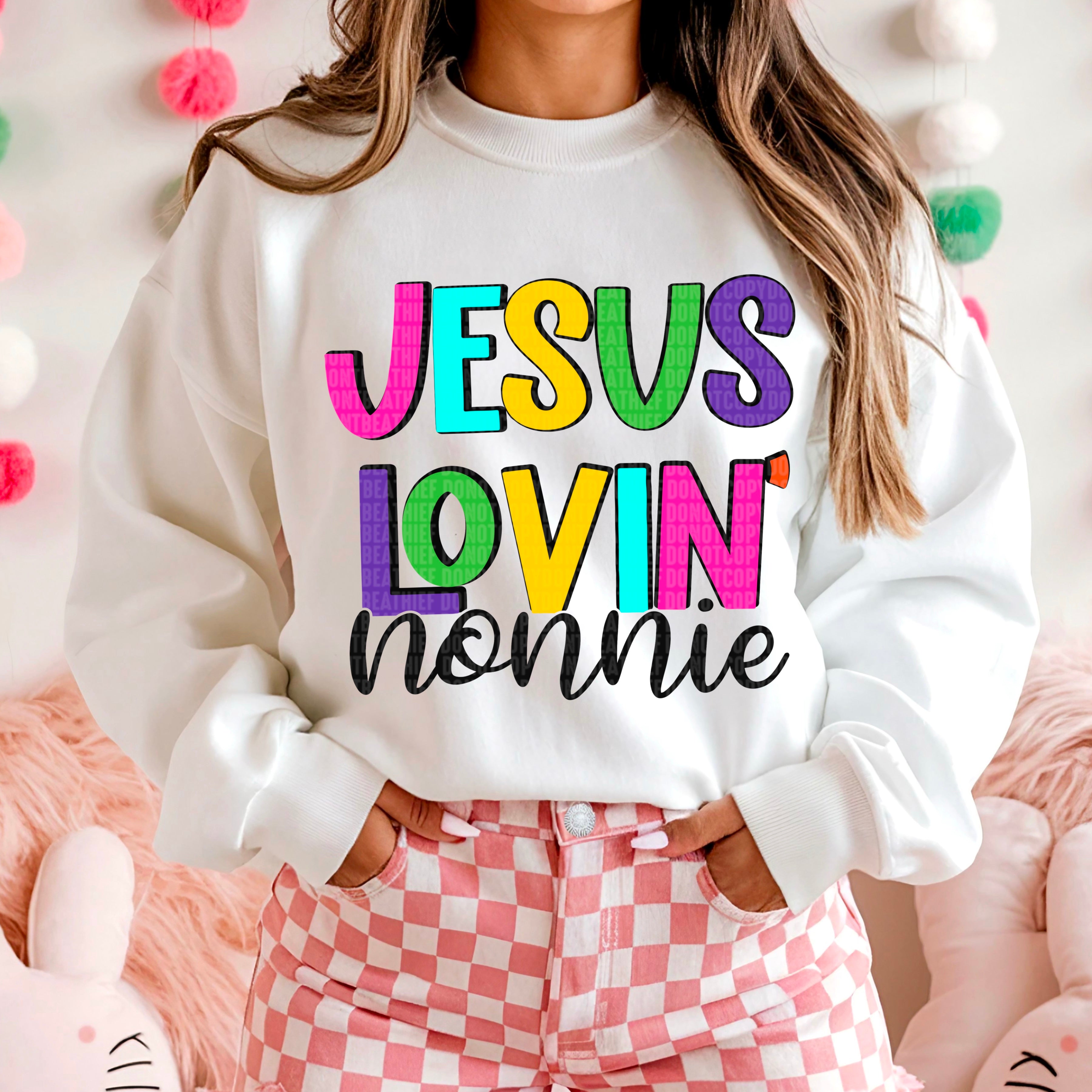 JESUS LOVIN DTF TRANSFER CHOOSE NAME