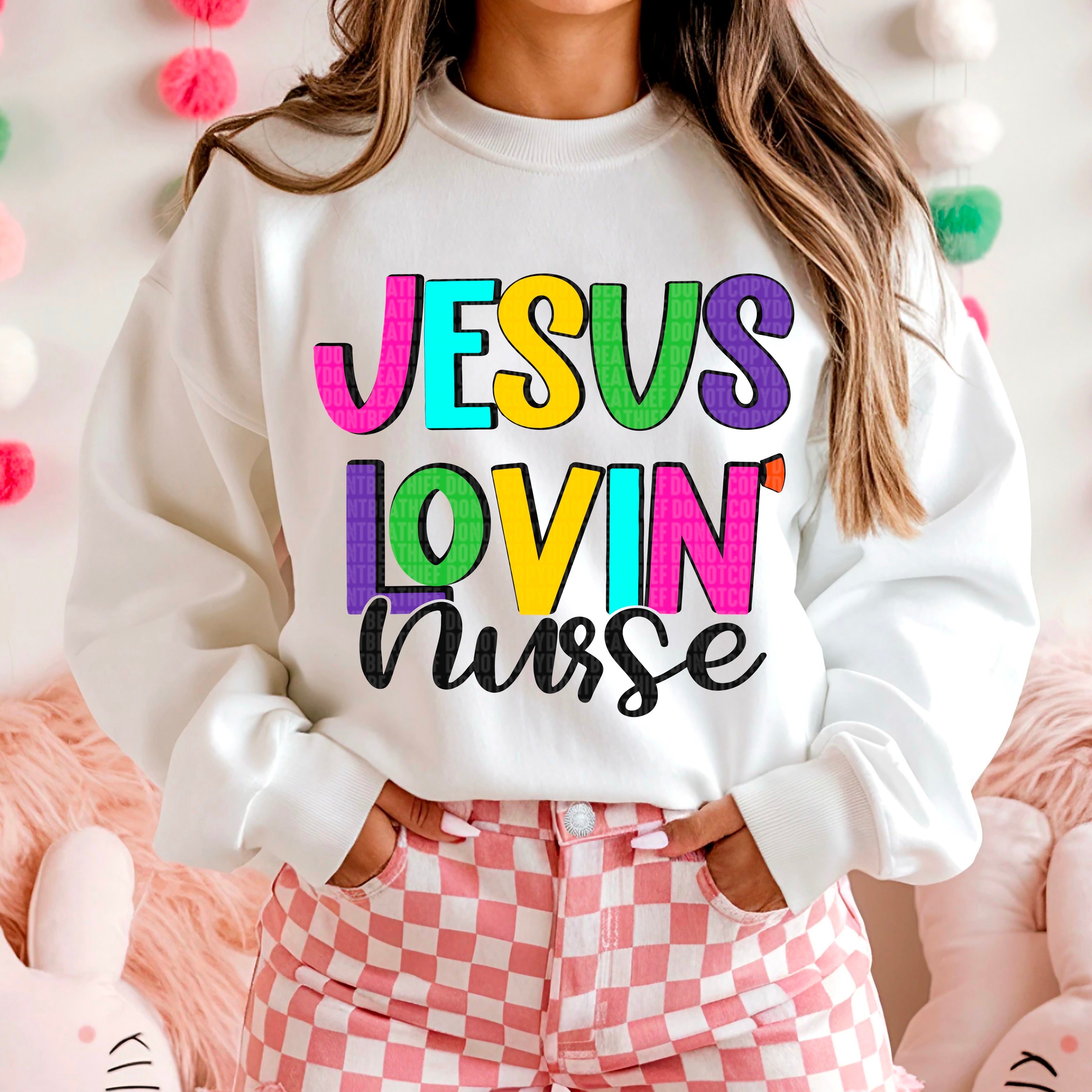 JESUS LOVIN DTF TRANSFER CHOOSE NAME