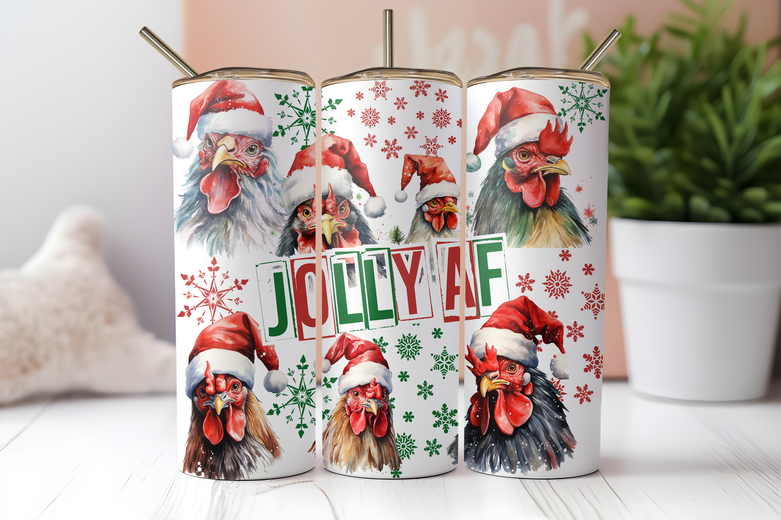 JOLLY AF CHICKENS FINISHED TUMBLER OR TRANSFER