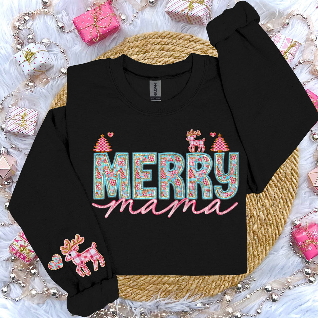 MERRY NAMES WITH SLEEVE DTF TRANSFER CHOOSE BELOW