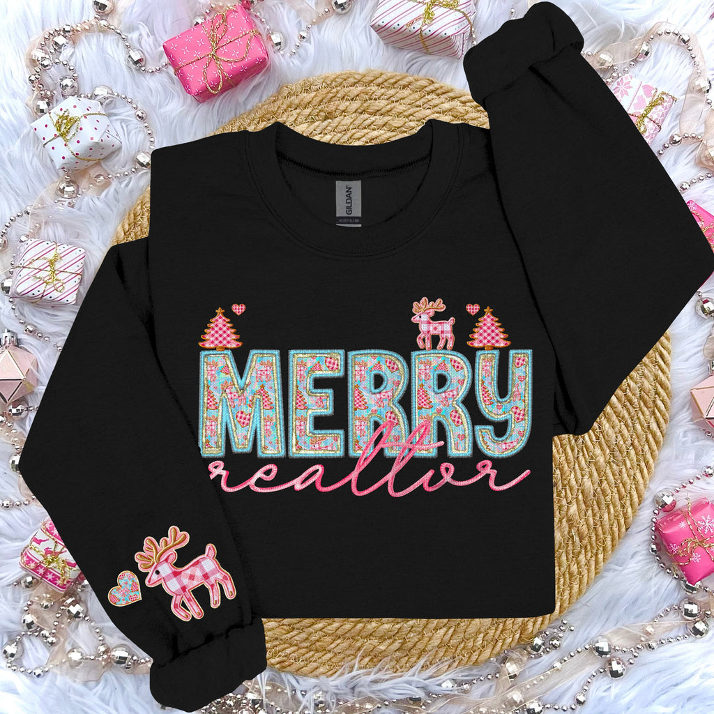 MERRY NAMES WITH SLEEVE DTF TRANSFER CHOOSE BELOW