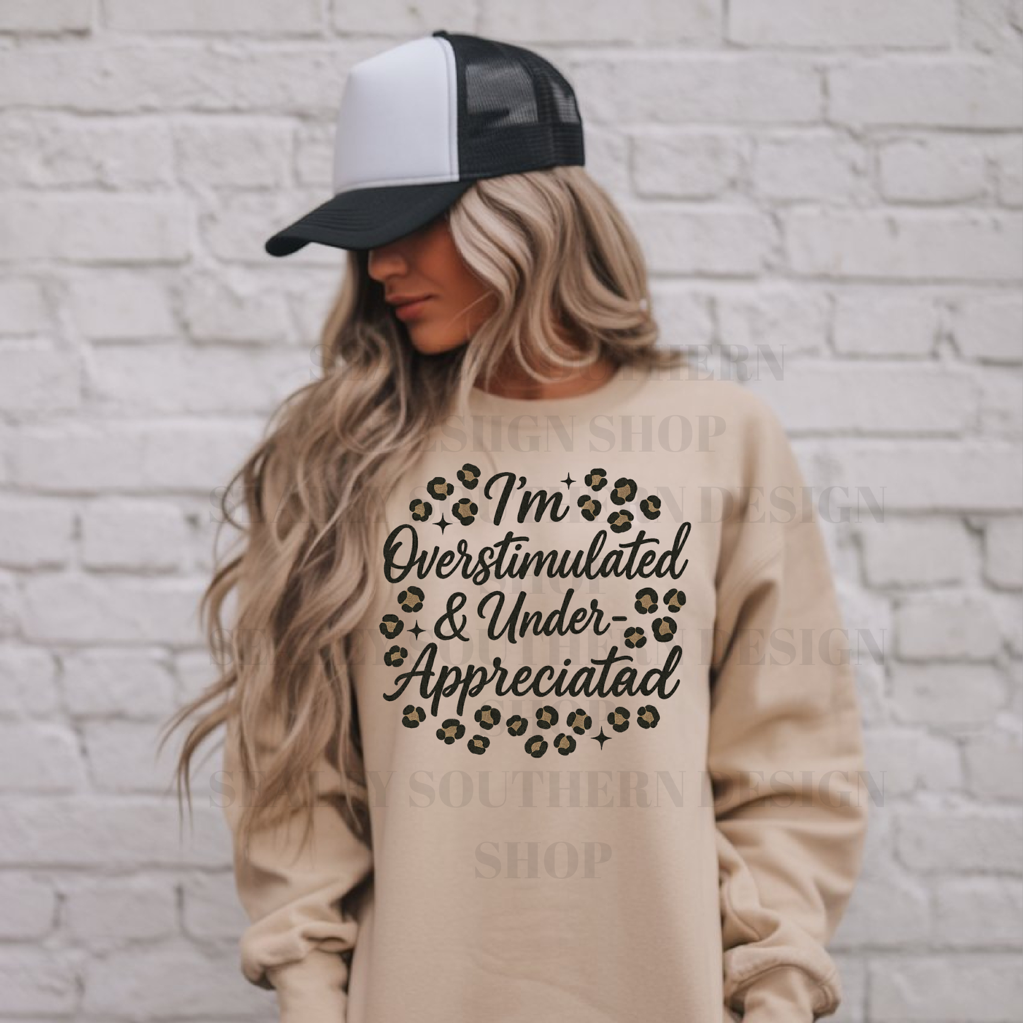 I'M OVERSTIMULATED AND UNDER APPRECIATED DTF TRANSFER