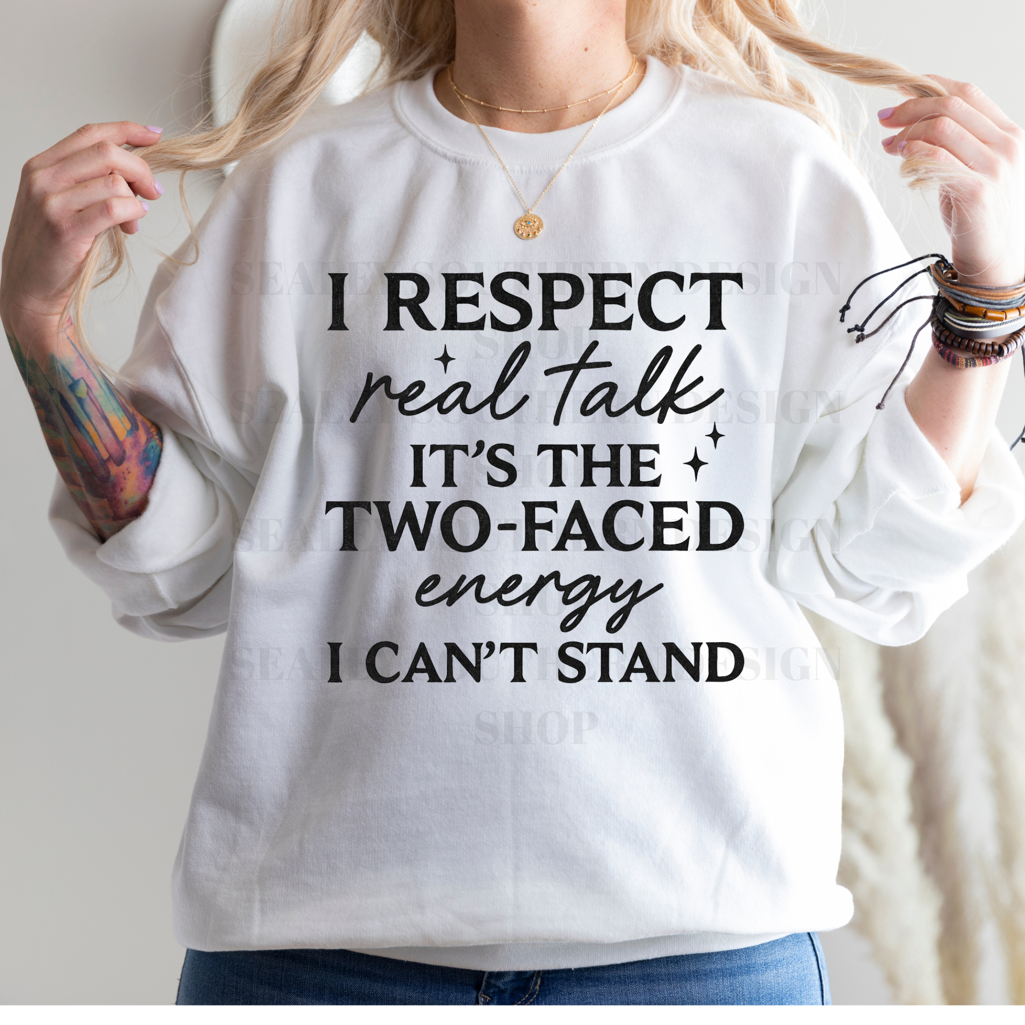 I RESPECT REAL TALK DTF TRANSFER