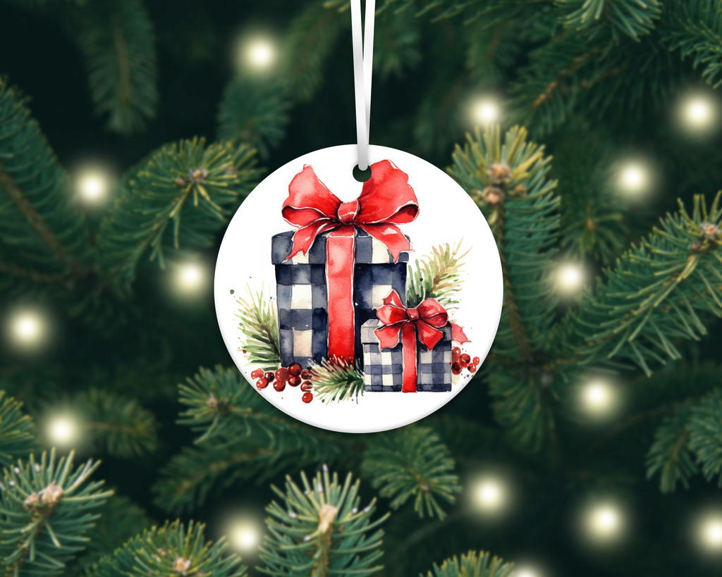 COUNTRY CHRISTMAS ORNAMENTS & CAR COASTERS SUBLIMATION TRANSFER (CHOOSE BELOW)