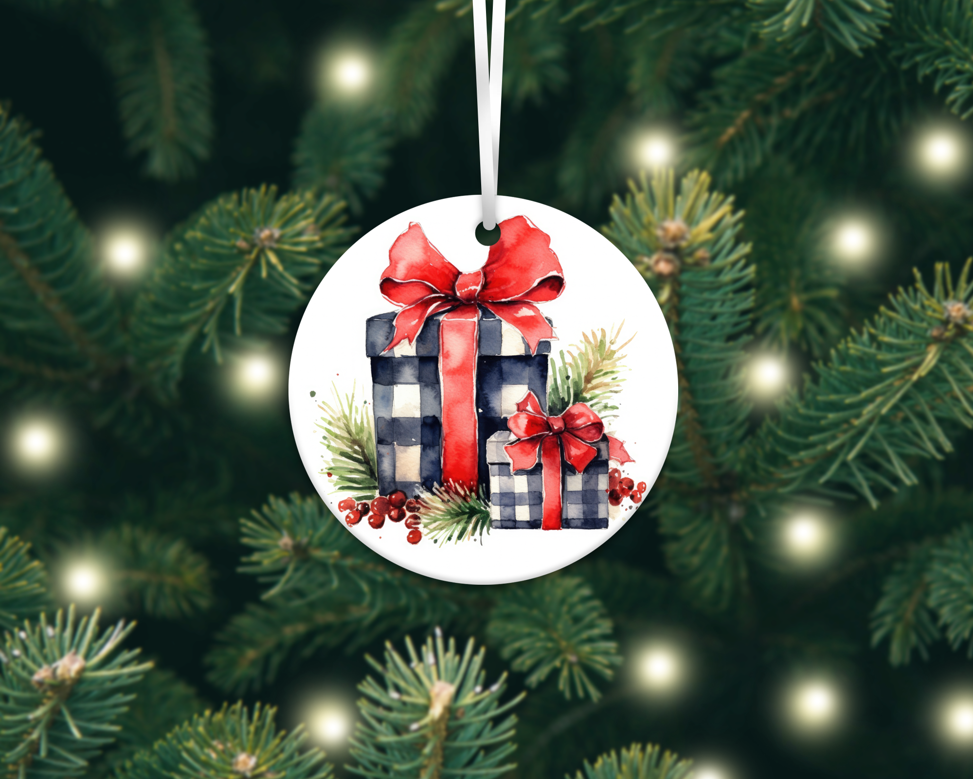 COUNTRY CHRISTMAS ORNAMENTS & CAR COASTERS SUBLIMATION TRANSFER (CHOOSE BELOW)