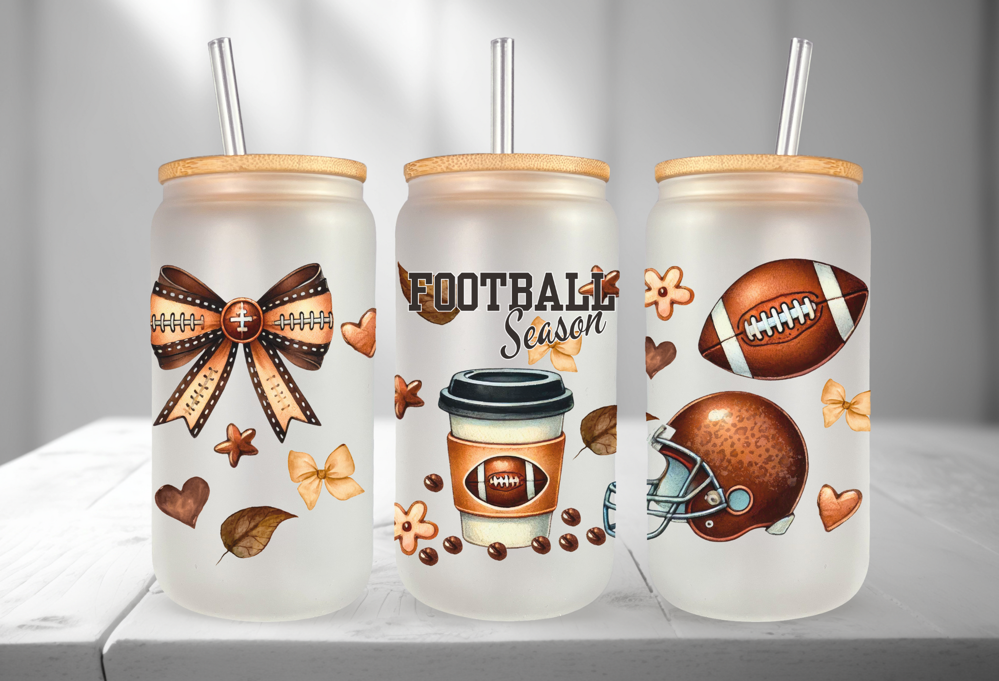 FOOTBALL SEASON 16OZ UVDTF TRANSFER