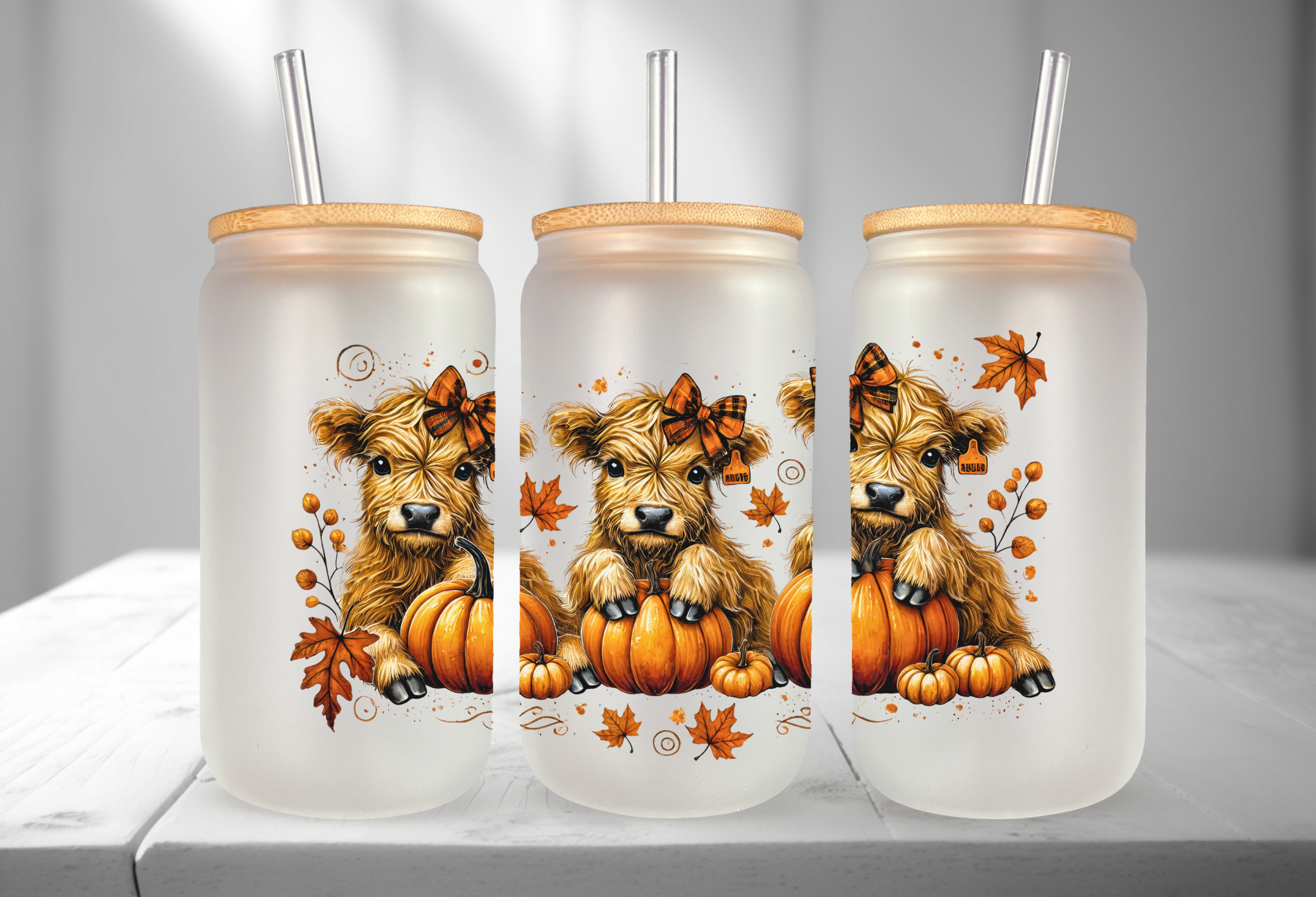 HIGHLAND PUMPKINS 16OZ UVDTF TRANSFER