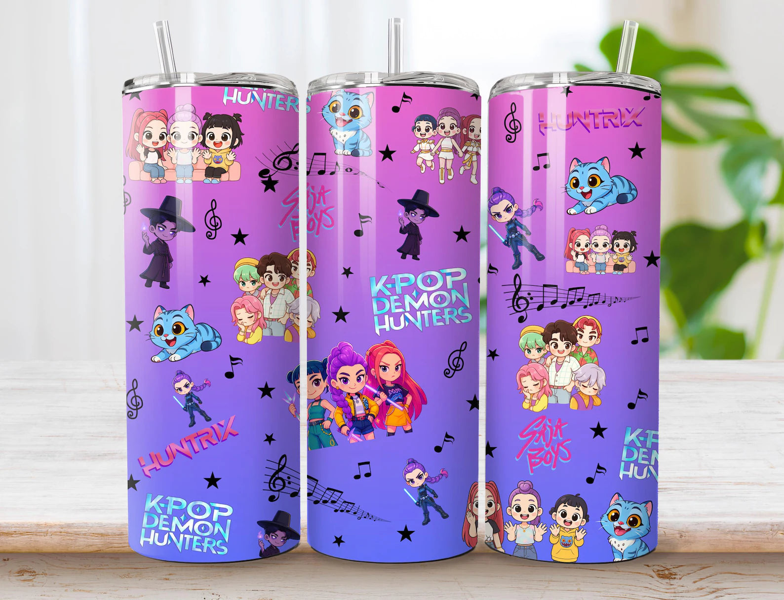 KPOP DEMON HUNTER FINISHED TUMBLER OR TRANSFER