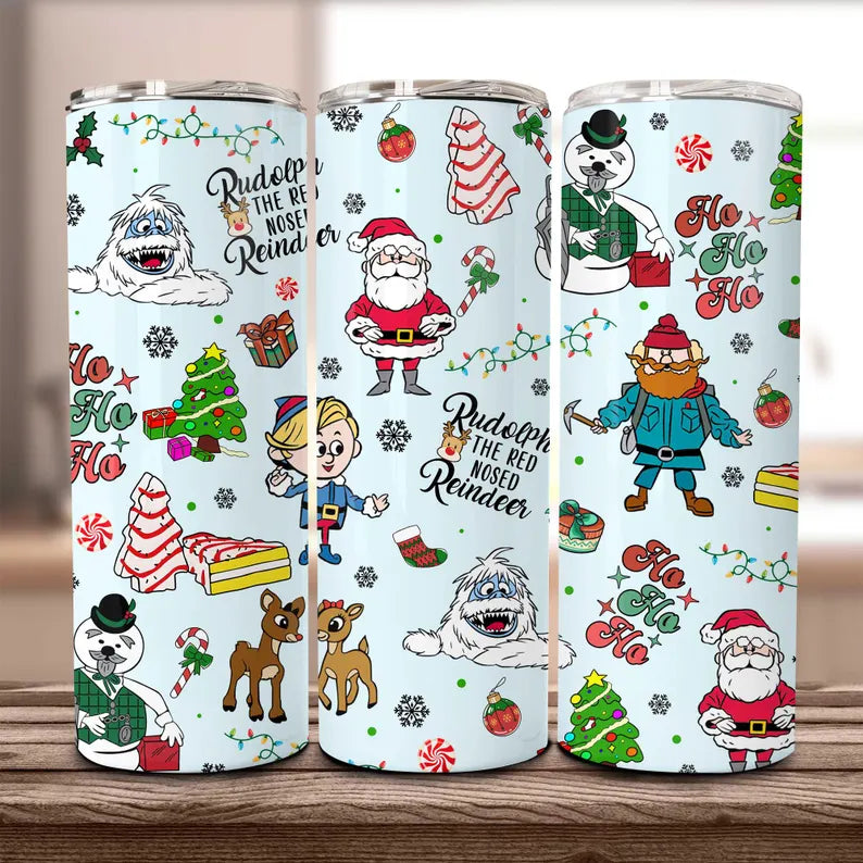 RUDOLPH CHARACTERS FINISHED TUMBLER OR TRANSFER