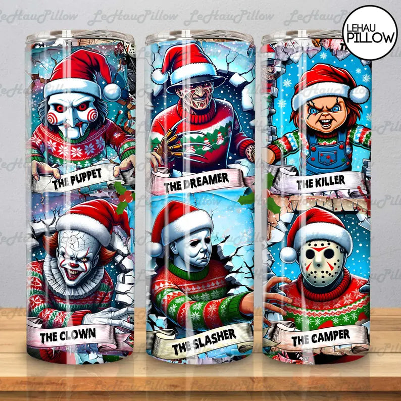 KILLER CHRISTMAS FINISHED TUMBLER OR TRANSFER