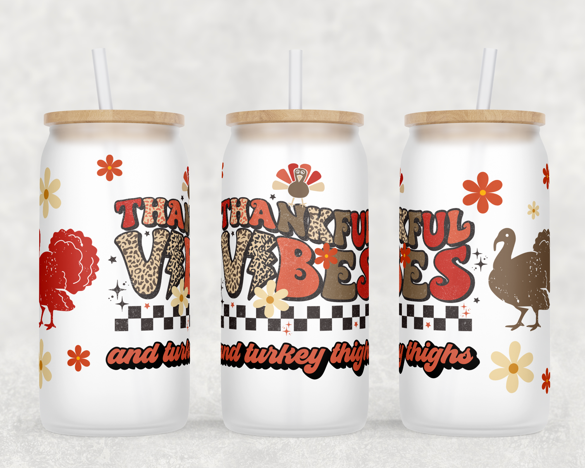 THANKFUL VIBES 16OZ UVDTF TRANSFER